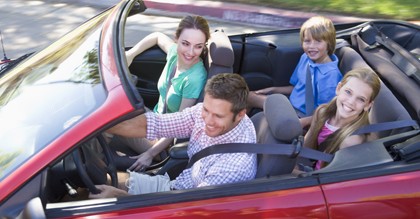 Family in car Family in car